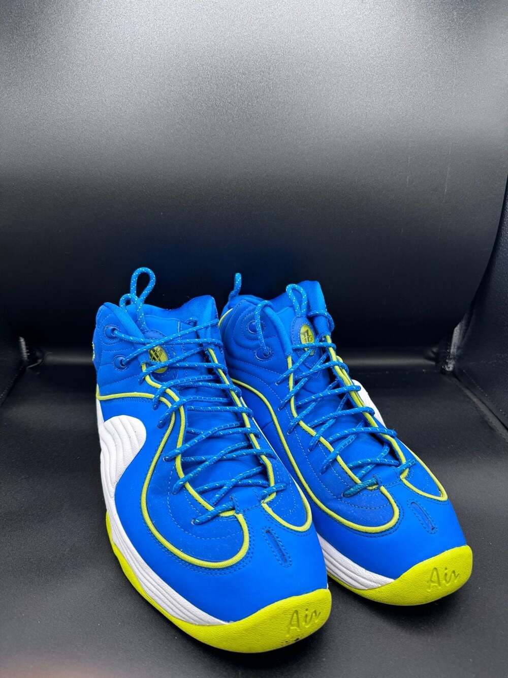 2012 Nike Air Penny 2 LE 'Sprite' Soar/Cyber-White-Black Sz 11